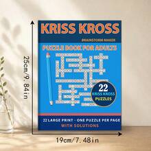1 Buah: Permainan Puzzle Grid KRISS KROSS Terbaru, 20+ Lembar, Untuk DEWASA DAN LANSIA, Cocok untuk Dimainkan Individu dan Kelompok, dan Juga Dapat Digunakan Sebagai Hadiah Natal dan Halloween - Rectangle - View 11