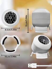 Manual Rotating Christmas Snowflake Projection Light,Dynamic Snowflake Projector Light With Adjustable Base, USB LED Snow Projection Night Light, Ambient Lamp For Bedroom, Entryway, Christmas Party Indoor Decor,Create A Snowy Atmosphere - Snowflake Projection - View 11
