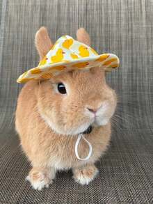 Cute Rabbit Small Animal Pet Hat Clothing Set Accessories, Suitable For Rabbits, Guinea Pigs, Kittens, Puppies, Ferrets - Multicolor - View 1