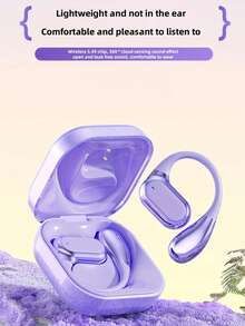 Open Ear Earhook TWS Wireless Earbuds, Lightweight Comfort Non-In-Ear Headphones, HiFi Stereo Sound HD Clear Calls, Sport Running Daily Use Wireless Earphones Compatible With IOS & Android - View 3