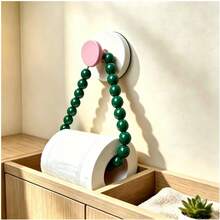 2pcs/Set Chic Pink Beaded Tissue Holder -Easy Install No Drill Wall Mount For Bathroom Decor Space-Saving Design ,Perfect Gift Idea, Stylish Home Accessory For Modern Bathrooms, Christmas/Halloween Gift Decorative - Multi-color B - View 22