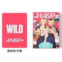 127Pcs KATSEYE <WILD> Album Lomo Cards Set K-Pop Girl Group Photocards HD Print Postcards Fans Collection Merch Gift Stickers Card Stickers ANNIMAL - Multicolor - View 4