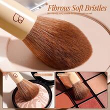 BS-MALL 6Pcs Double-Ended Makeup Brushes Travel Kit Soft Synthetic Hair Face Eye Professional With Bag - Ginger - View 6
