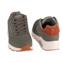 Skechers سكيتشرز أونو - سووتد أون إير 183004-OLV للرجال، أحذية رياضية خضراء - أخضر - مشاهدة 5