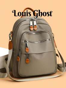 New Korean Style Fashion Versatile Casual Backpack. The Main Compartment Has Ample Capacity To Hold A Laptop Or Books, Whether For Daily Shopping, Weekend Short Trips Or Campus Commuting, This Practical Backpack Is Your Fashion Choice - Multicolor - View 1