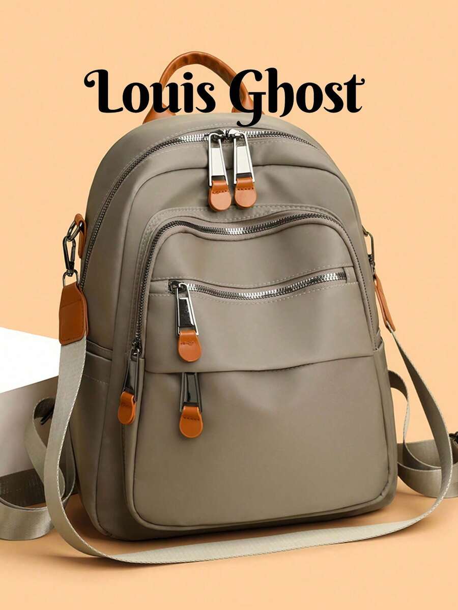 New Korean Style Fashion Versatile Casual Backpack. The Main Compartment Has Ample Capacity To Hold A Laptop Or Books, Whether For Daily Shopping, Weekend Short Trips Or Campus Commuting, This Practical Backpack Is Your Fashion Choice - Multicolor - View 1