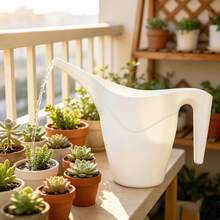 3pcs Long Spout Watering Can, 350ml White Small Watering Can, Long Handle Nozzle Precise Watering, Suitable For Indoor Plants Succulents Flowers, Solves Watering Overflow Pain Point, Essential Gardening Tool - White - View 10