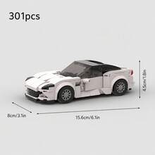MIKEMENG 383/301/394/308/393/439 PCS Classic MOC Building Blocks Racing Car Set, Adult DIY Assemble Car Toy Model, Suitable For Collection, City Tech Champion Cup Series, Perfect As Birthday, Halloween, Christmas Gift For Boyfriend, Husband - Model - View 12