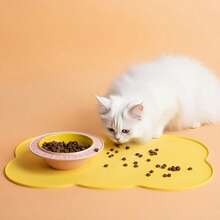 1 buah Alas Makan Kucing & Anjing, Anti Selip, Menyerap, Mudah Dibersihkan, Cocok untuk Memberi Makan Kucing & Anjing untuk Mencegah Tumpahan dan Cipratan Makanan, Mudah Dicuci - MultiWarna - View 3