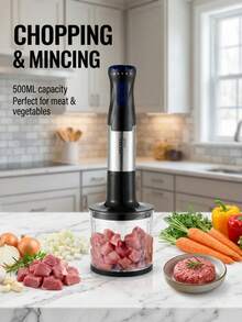 SOKANY SK-1711 1000W 4-In-1 Handheld Immersion Blender, Multi-Function Blender Set With Mixer, Chopper, Measuring Cup, Suitable For Baby Food And Food Processing - UK Plug(220-240V) - View 6