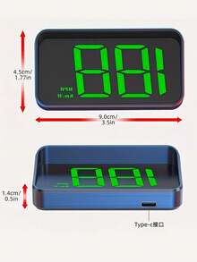 High-Definition Car Head-Up Display (HUD), Optional Km/H/Mph Display, With Windshield Speedometer Projection Function, Equipped With Automatic Light Sensor, Km/H Speed Unit Display, Suitable For All Car Models, Ideal Gift For Christmas, New Year And Thanksgiving - Multi-color - View 8