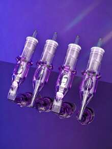 Tattoo Needles RL RS M1 Size Professional Disposable Tattoo Needles Permanent Eyebrow Lip Makeup Needles Suitable For Tattoo Machine Pen - Purple - View 3