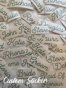 Custom UV Transfer Stickers, Multiple Sizes Available, Personalized Logo Text And Pattern Transfer, Suitable For Commercial Metal Signs, Crystal Stickers, Glass Cups, Wireless Earphones, Phone Cases, Computers, Storage Boxes - Multicolor - View 1