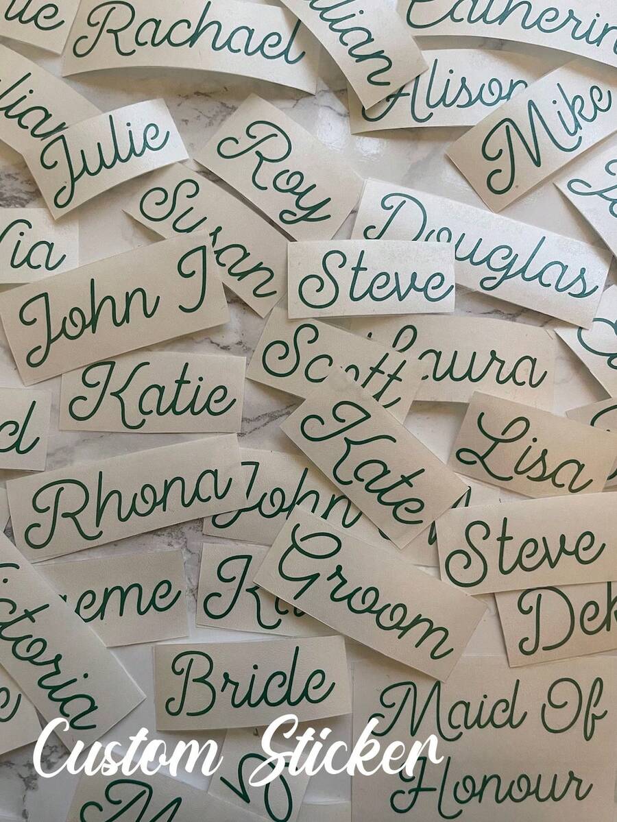 Custom UV Transfer Stickers, Multiple Sizes Available, Personalized Logo Text And Pattern Transfer, Suitable For Commercial Metal Signs, Crystal Stickers, Glass Cups, Wireless Earphones, Phone Cases, Computers, Storage Boxes - Multicolor - View 1