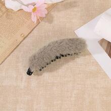 1pc Banana Hair Clips For Women,Soft Plush Ponytail Hair Barrette,Non‑Slip Hair Clips,Hair Accessories Suitable For Everyday Outings And Festivals - Multicolor - View 18