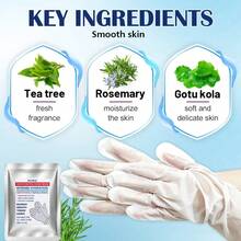 AURANY Masker Eksfoliasi Tangan 40g dengan Tea Tree, Aloe Vera & Minyak Jarak, Mengangkat Sel Kulit Mati & Melembapkan Secara Mendalam untuk Tangan Kering dan Kasar, Membantu Mencegah Pecah-pecah, Perawatan Spa Tangan di Rumah, Perawatan Tangan Musim Gugur & Musim Dingin, Hadiah Perawatan Diri Halloween - 40G - View 5