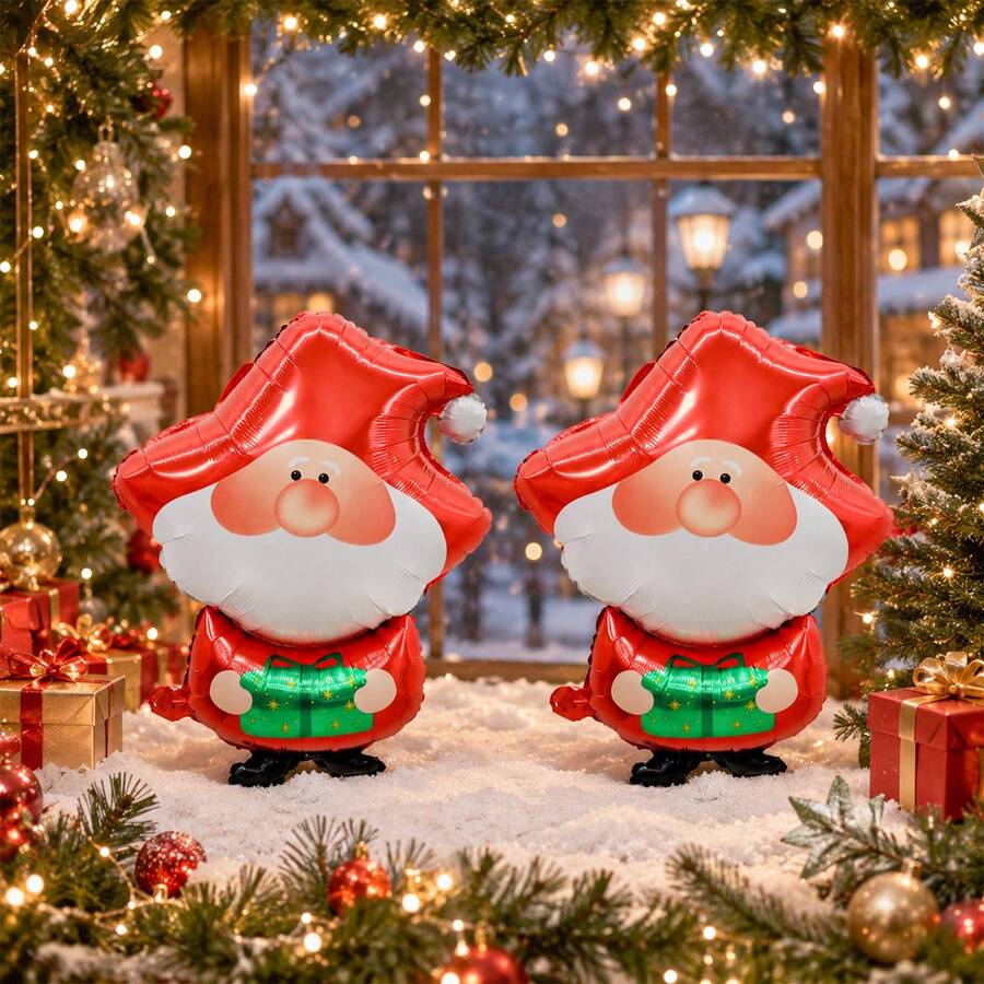 1/2pcs Christmas Santa Elf, Suitable For Christmas, Birthday, Christmas Eve, Family Gathering Decoration, Atmosphere Decoration - Multicolor - View 1