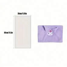 Miniso Sanrio Kuromi Coral Fleece Hand Towel Soft Face Towel Home Use Kitchen Water Absorbing Quick-Drying Wall-Hanging Towel - Purple - View 7