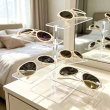 Fashion Glasses Display Stand - Multi-Layer Acrylic Fashion Glasses Display Rack - Fashion Glasses/Glasses Exclusive Storage Rack - Luxury High Transparency Multi-Layer Storage Rack, Suitable For Fashion Glasses/Glasses/Eyewear Storage And Display - Multicolor - View 7
