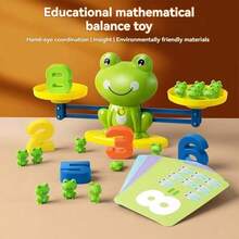 Frog Balance Counting Toy, Early Childhood Development Design Math Learning Game, Fun STEM Math Abacus Game Gift For Kids 3+ - Multicolor - View 2