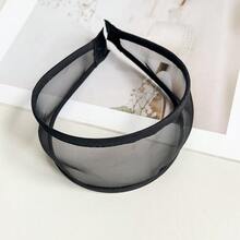 1pc Wide Mesh Headband, High Crown Non-Slip Fashion Commute Hair Accessory, Practical Hairline Coverage, Dual-Use Skincare Styling Accessory, Suitable For Home Skincare, Daily Outings, Beach Vacation And Travel Essential Fashion Item - Multicolor - View 5