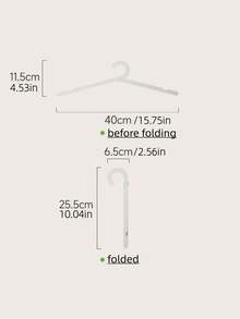 3pcs Portable Folding Hangers Lightweight Collapsible Design Space-Saving Closet Organizer Durable Compact Travel Luggage Accessory Home Storage Solution Wardrobe Essential Bedroom Furniture Organization System Hanging Rack Display Stand Clothes Keeper Neat Tidy Arrange Keeper Multipurpose Utility - View 7