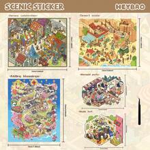 HEYBAO Fantasy Mini World 3D Scene Sticker DIY Craft Set, Dreamy Life Sticker Book Gift Collection - Multicolor - View 15