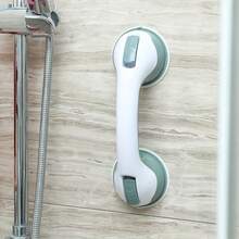 Shower Grab Bar, Assist Handle With Non-Slip Support, Suitable For Bathroom And Shower Use - Vacuum Suction Cup Grab Bar And Accessories - White - View 6