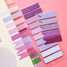 6pcs/Set Index Tabs Labels PET Semi-Transparent Purple Series Sticky Notes Marker Tabs Student Textbook Record Tabs Reading Notebook Message Tabs School Supplies Back To School Supplies Ultra-Thin Index Tabs - one-size - View 3