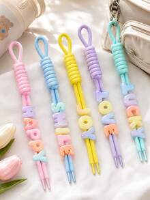 10/20pcs Colorful Nylon Cord, Jewelry Making Handmade Braided Rope, Suitable For Keychains, Backpack Accessories, Christmas Gifts, Holiday Decorations - Solid Color - View 7