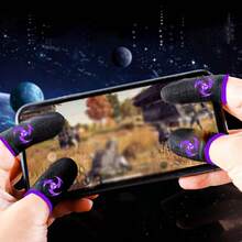 Gaming Finger Sleeves, High Sensitivity Breathable Anti-Slip Thumb Covers For Mobile Gaming - Red - View 10