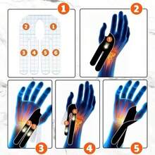 1pc Pre-Cut Wrist Bands - Elastic Sports Support Suitable For Baseball, Bowling And Tendon - Carpal Tunnel Syndrome And Healing Tape - Multicolor - View 5
