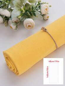 1pc 100% Pure Cotton Faux Linen Fabric, Pre-Cut Size 48cm * 140cm (19in * 55in), DIY Sewing Fabric, Soft And Comfortable Suitable For Spring/Summer Fashion, Applicable For Embroidery, Clothing Making, Home Decor (Sofa, Pillow, Tablecloth, Etc.) - Washed Cotton Crepe - View 14