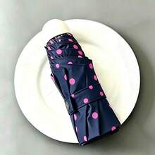 1pc Compact Polka Dot Capsule Portable Folding Umbrella, Sun Protection, Outdoor Travel Essential - Polka Dot Capsules - View 22