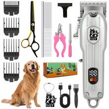 LQT Professional Electric Pet Hair Clippers, USB Rechargeable Trimmer With Digital Display, Powerful Motor Wireless Dog Grooming Set, Low Noise Thick Hair Trimming Tool, Professional Pet Grooming Kit Suitable For Cats And Dogs - View 14