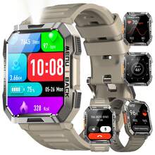 Blackview 2026升級版男士智能手錶,具備睡眠分析監測、藍牙無線通話、訊息通知、電池續航、心率、睡眠、血壓與血氧監測功能,內建LED手電筒、指南針及1條可替換錶帶 - 查看 12