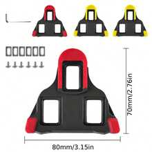 4pcs/Set Bicycle Replacement Cleat Pedal Lock Plates, Universal Self-Locking Mountain Bike Road Bike Cleats, SH-11 SPD-SL Universal Bicycle Accessories, Cycling Accessories - Multicolor - View 7
