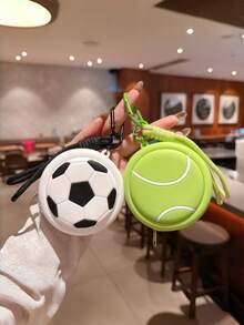 1 móc khóa treo ví hình bóng thể thao sáng tạo, bóng rổ, bóng chày, tennis, bóng đá, trang trí móc khóa ô tô, charm túi xách, quà tặng bạn bè, gia đình, Valentine, sinh nhật, phụ kiện trang trí tiệc - Nhiều màu - Xem 6