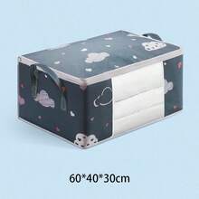 Túi đựng búp bê cho trẻ em, thiết kế vải gấp gọn dung tích lớn có cửa sổ trong suốt, giỏ đựng quần áo và chăn cho bé, túi đựng đồ mẹ và bé cầm tay dùng cho tủ quần áo gia đình - Nhiều màu - Xem 12
