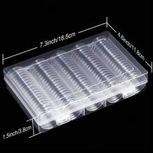 100 PCS Coin Capsules Holder 30MM 5 Sizes Transparent Plastic Coin Storage Box Organizer Case Container Foam Gasket For Commemorative Coin Collection Display - A - View 4