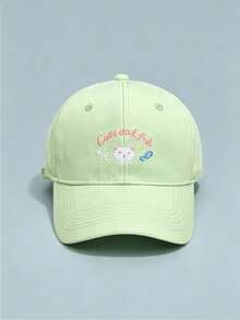 1pc Cute Cat Fish Embroidery Baseball Cap, Adjustable Soft Cotton Dad Hat, Unisex Casual Sun Hat For Girls Outdoor Daily Travel - Multiple Styles - View 14