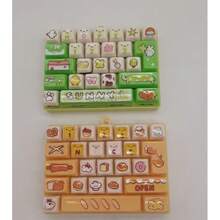 1pc Mini Keyboard Food-Shaped Pendant, Cute Cartoon Key Design Stress Relief Hanging Decoration Creative Accessory (Random Rope Color) - Multicolor - View 7