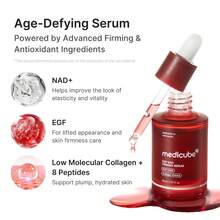 Medicube NAD+ EGF Firming Serum, Collagen Extract Anti‑Aging Face Serum, Plumping Radiance Boosting, Revitalize Skin Texture, Reduce Fine Lines, Improve Elasticity & Firmness For Youth Glow Skin - 1 - View 4
