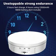 145mm Electric Rotating Display Stand Mirror 360 Degree Turntable Jewelry Holder Battery For Photography Video Shooting Props - Multi-color - View 2