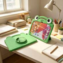 Thick Full Coverage Shockproof Anti-Drop Silicone Tablet Protective Case | Cute Frog Highly Attractive Protective Case, Suitable For Student Classroom Learning, Home Movie Entertainment And Outdoor Carrying Anti-Collision, Compatible With All Series, Compatible With Samsung, Compatible With Redmi And Various 11-Inch Tablets - Green - View 27