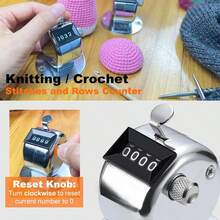 1pc Handheld Multi-Function Click Counter - Portable Tracker For Craft Sewing, Retail Foot Traffic And Event Crowd Control (Compact Design, Keychain Size, Easy To Reset) - Multiple Styles - View 6