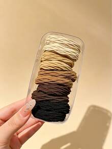 High Elasticity Women's New High Ponytail Hair Tie, Non-Damaging Hair Accessory. - Multicolor - View 9