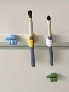 Thumb Hook Cable Organizer Creative Cute Data Cable Storage Fixing Cable Management Clip No-Drill Adhesive Hook - Multicolor - View 8