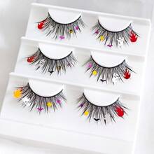 aHoneya 3 Pairs Christmas Eyelash Full Strip Halloween Eyelashes Pairs Of Christmas Lashes - View 13