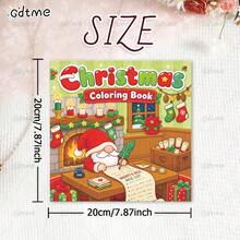 GDTME Christmas Themed Coloring Book: Bold-Easy Patterns Coloring Book For Adults And Children, Gnome & Santa Winter Festive Scene Illustrations Coloring Pages, Holiday Present For School Supplies, Halloween, Christmas And Various Party Gatherings - Christmas - View 5